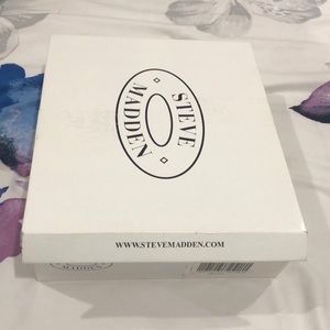 Steve Madden silver heeled boots size 10